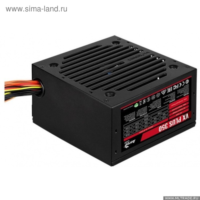 Блок питания Aerocool ATX 400W VX-400 PLUS (24+4+4pin) 120mm fan 2xSATA RTL - Фото 1