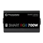 Блок питания Thermaltake ATX 700W Smart RGB 700 80+ APFC 120mm color LED 6xSATA RTL - Фото 3