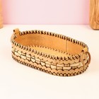 Сухарница-хлебница «Плетёнка», 21×12×5 см, береста - Фото 3