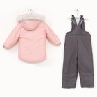 Комплект (Куртка + Полукомбинезон), рост 104 см, цвет розовый - Фото 2