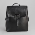 Рюкзак молодёжный, отдел на молнии, с расширением, 2 наружных кармана, цвет чёрный - Фото 2