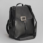 Рюкзак молодёжный, отдел на молнии, с расширением, 2 наружных кармана, цвет чёрный - Фото 6