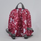 Рюкзак детский, отдел на молнии, наружный карман, цвет красный - Фото 3