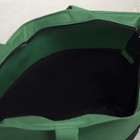 Сумка летняя, отдел на молнии, наружный карман, цвет чёрный/зелёный - Фото 3