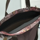 Сумка летняя "Ромашки", отдел на молнии, наружный карман, цвет коричневый - Фото 3