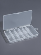 Органайзер для хранения мелочей, с подвесом, 11 ячеек, 14.5×8×1.7 см, прозрачный - Фото 2