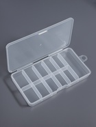 Органайзер для хранения мелочей, с подвесом, 11 ячеек, 14.5×8×1.7 см, прозрачный - Фото 4
