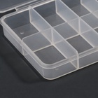 Органайзер для хранения мелочей, с подвесом, 11 ячеек, 14.5×8×1.7 см, прозрачный - Фото 6