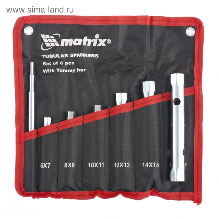 Набор ключей Matrix 13719, трубчатые, торцевые, 7 предметов - Фото 1
