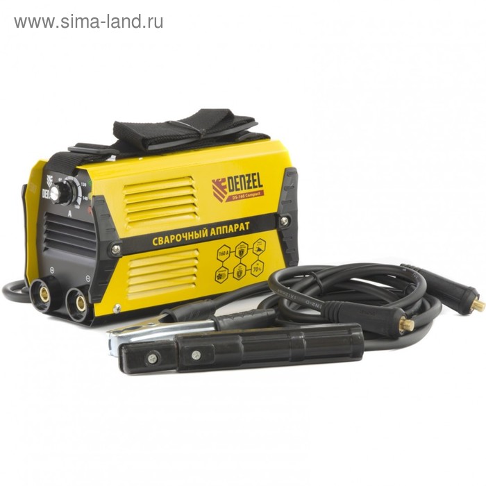 Сварочный инвертор Denzel DS-160 Compact MMA 160 А ПВ 70 диамэл 16-32 мм 479700₽