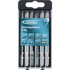 Набор полотен Gross 78290, для электролобзика, по дереву, 6шт., Profi, пластиковый кейс - Фото 1