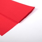 Бумага крепированная 50 х 200 см, плотность - 17 г/м, в рулоне, красная (80-1) - Фото 2