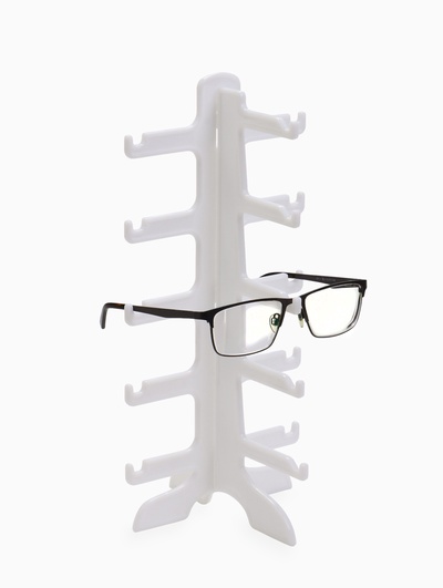 Подставка под очки, 15.5×14×31 см, 5 мест, белая