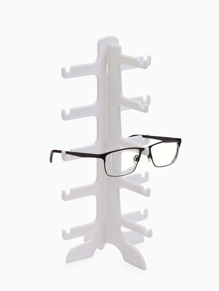 Подставка под очки, 15.5×14×31 см, 5 мест, белая - Фото 1