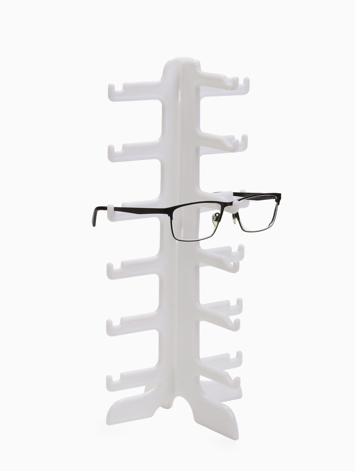 Подставка под очки 6 мест, 16×14.5×35.5 см, белая - Фото 1