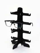 Подставка под очки, 4 места, 16×14.5×25.5 см, чёрная - Фото 2