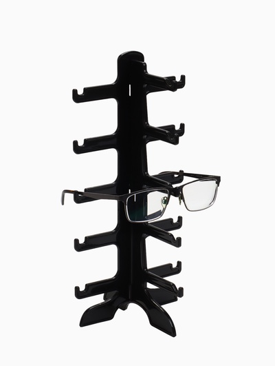 Подставка под очки 5 мест, 16×14.5×31, чёрная