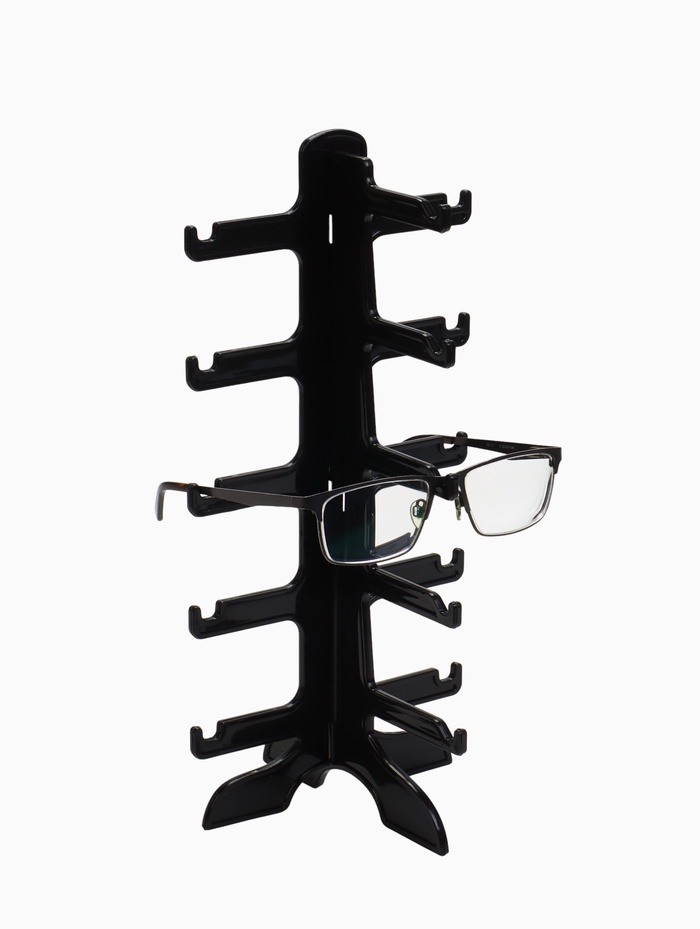 Подставка под очки 5 мест, 16×14.5×31, чёрная - Фото 1