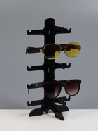 Подставка под очки 5 мест, 16×14.5×31, чёрная - Фото 7