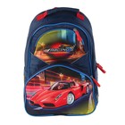 Рюкзак школьный Luris «Антошка», 37 x 26 x 13 см, эргономичная спинка, «Авто красное» - Фото 1