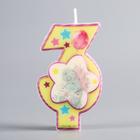 Свеча в торт цифра 3 Me To You, цветком, 4 х 7 см - Фото 2