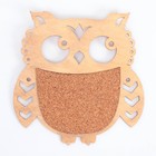 Пробковая доска «Сова, 19,5 х 20 см - Фото 5
