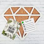 Пробковая доска «Бриллиант», белый - Фото 3