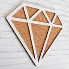 Пробковая доска «Бриллиант», белый - Фото 2