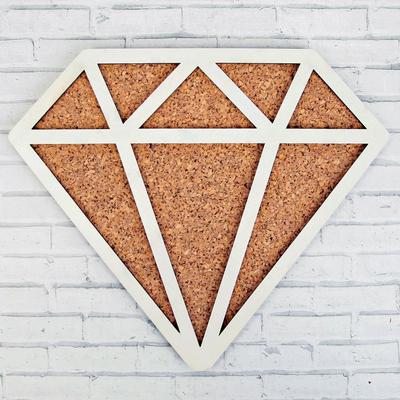 Пробковая доска «Бриллиант», белый