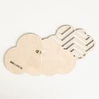 Пробковая доска «Облачко с глазами», голубой, 19,6 х 19,8 см - Фото 5