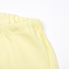 Ползунки детские, рост 50 см, цвет жёлтый - Фото 3
