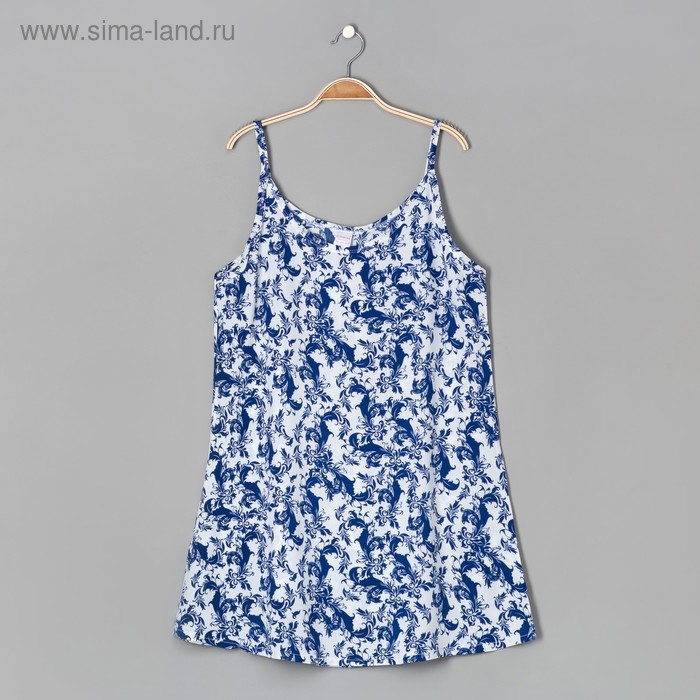 Сорочка женская, цвет синий, размер 50 - Фото 1
