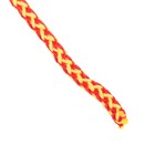 Шнур для вязания с сердечником 100% полиэфир, ширина 5 мм 100м/550гр (меланж жёлто-красн.) - Фото 3
