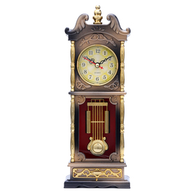 Часы настольные "Ажен", с маятником, дискретный ход, 26 х 8 см, микс