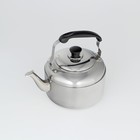 Чайник со свистком из нержавеющей стали, 4 л, цвет хромированный - Фото 5