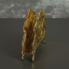 Салфетница «Астерия», 13×2,5×9,5 см, цвет золотой - Фото 5