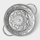 Поднос сервировочный «Солон», 34×24.5×9 см, с ручками, металл, серебристый - Фото 3