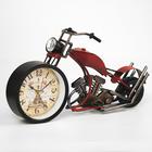 Часы настольные фигурные "Ретро мотоцикл", плавный ход, d-9.5 см, 18 х 29.5 см, АА - Фото 2