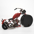 Часы настольные фигурные «Ретро мотоцикл», плавный ход, d-9.5 см, 18×31 см - Фото 4