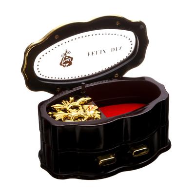 Шкатулка музыкальная овал "Рельеф" 12х7,5х6 см