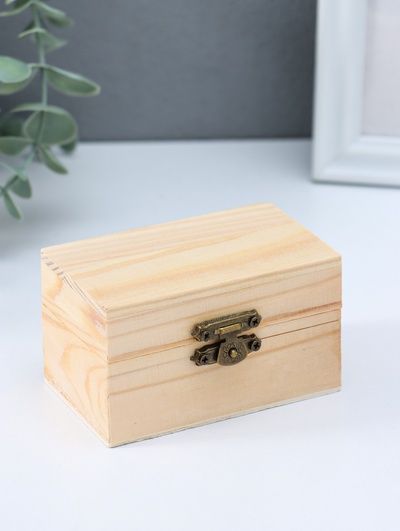 Шкатулка для росписи дерево прямоугольник «Орех», для творчества, декора, 9×5×6 см