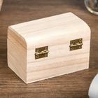 Шкатулка для росписи дерево прямоугольник «Орех», для творчества, декора, 9×5×6 см - Фото 4