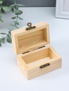 Шкатулка для росписи дерево прямоугольник «Орех», для творчества, декора, 9×5×6 см  (артикул 497442)  большой выбор товаров оптом и в розницу по низким ценам с доставкой