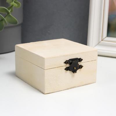 Шкатулка для росписи дерево «Квадрат», 8×4.5×8 см