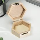 Шкатулка для росписи дерево «Шестигранник» 9×4.5×8 см - Фото 2
