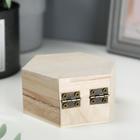 Шкатулка для росписи дерево «Шестигранник» 9×4.5×8 см - Фото 5