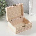 Шкатулка для росписи дерево «Прямоугольная», для творчества, декора, 14×7×10.5 см - Фото 4