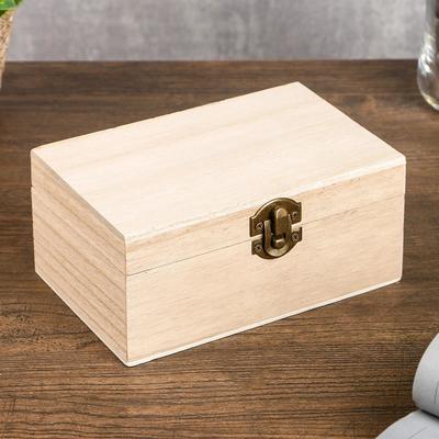 Шкатулка для росписи дерево «Прямоугольная», 15×9.7×6.7 см