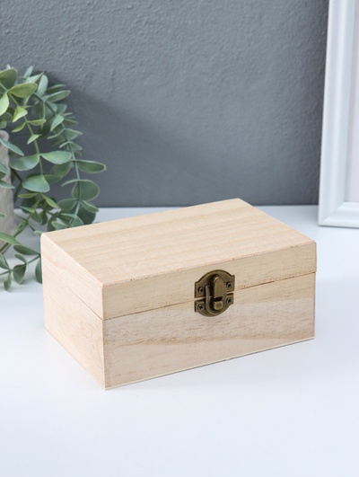 Шкатулка для росписи дерево «Прямоугольная», 15×9.7×6.7 см