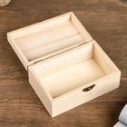 Шкатулка для росписи дерево «Прямоугольная», 15×9.7×6.7 см - Фото 2